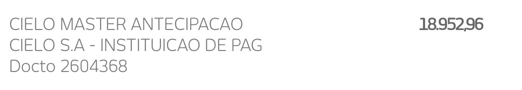Comprovante recebido — R$ 18.952,96